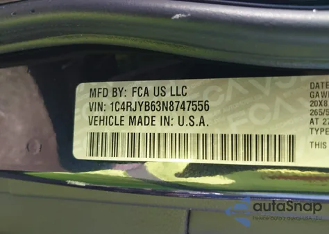2022 Jeep Grand Cherokee 4Xe Limited 4X4 from USA, damaged, VIN 1C4RJYB63N8747556